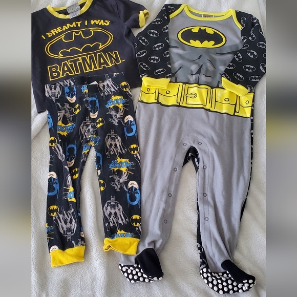 Batman Other - Batman Kids Pajama Set - Black, Gray, Yellow
